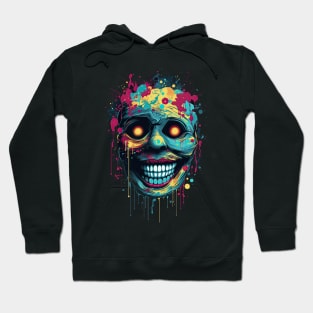 Ugly Noir Skull - Psychedelic Manga Hoodie